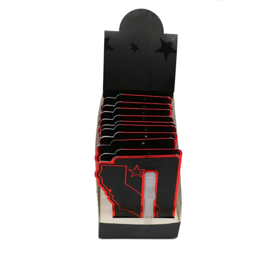 Logotipo personalizado pré-rolo de papelão dobrável PDQ contador caixa de embalagem de exibição de varejo com linha de corte para lanche